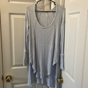Ladies Free People long sleeve waffle shirt